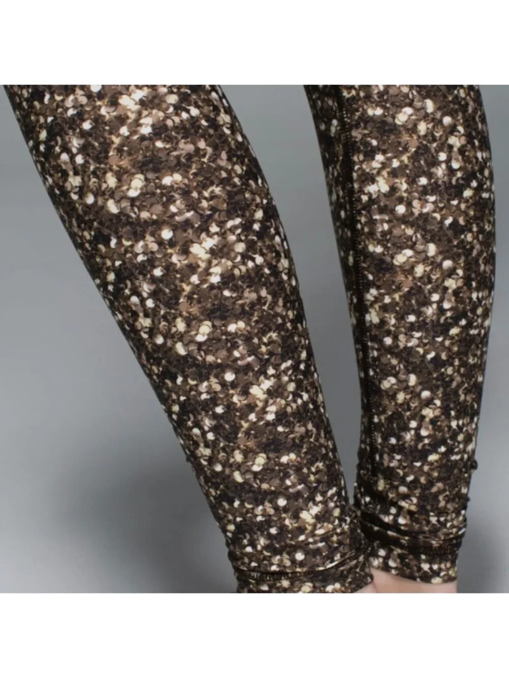 Lululemon Shine Tight (Roll Down) Shimmy Shimmer Multi like new